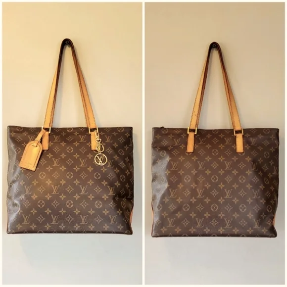 Authentic LOUIS VUITTON Monogram Cabas Mezzo Tote Shoulder Bag - Picture 3 of 14